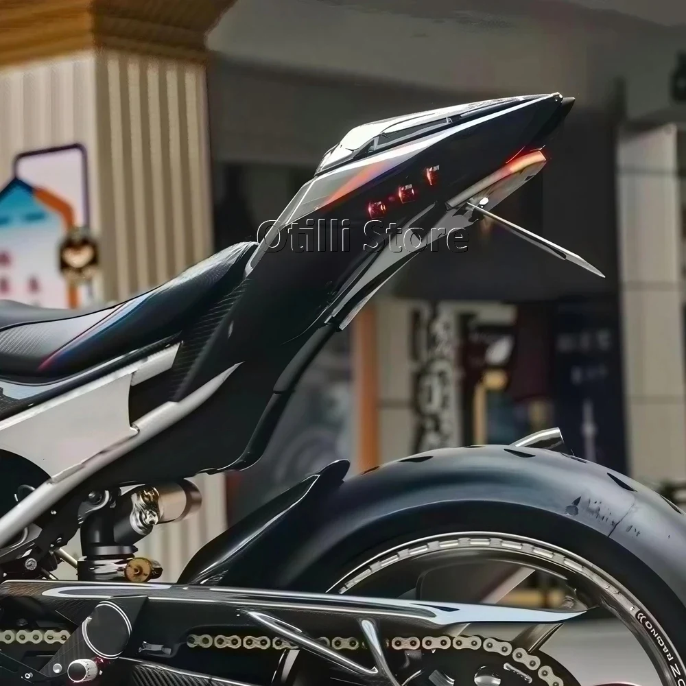 For BMW S1000RR S1000R S 1000 RR 2020-2025 Motorcycle License Plate Holder Frame Fender Eliminator Rear Short Tail Accessories