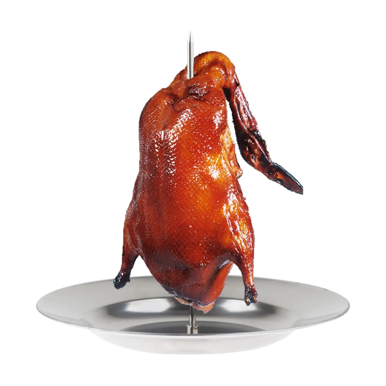 Vertical Skewer Grill Chicken Roaster Stand Vertical Skewer Stand for Meat Turkey