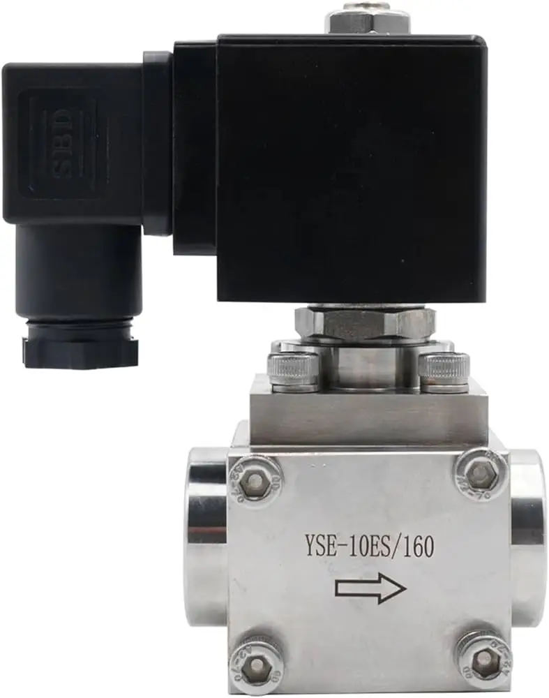 

Заводская распродажа: Электрический соленоидный клапан для воды из нержавеющей стали и латуни, 6-160 бар, высоконапорный клапан, DC/AC