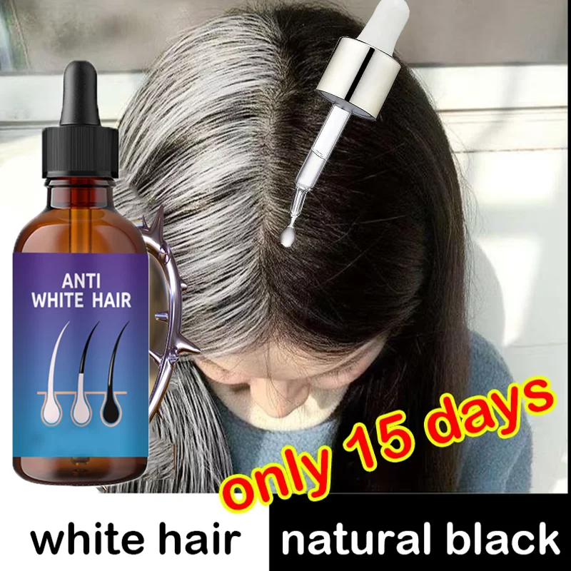 Revitalize Your Hair Color and Health with Anti-Grey Hair Natural Anti-Grey Serum Remedy  Healthy Essence Serum Treatment