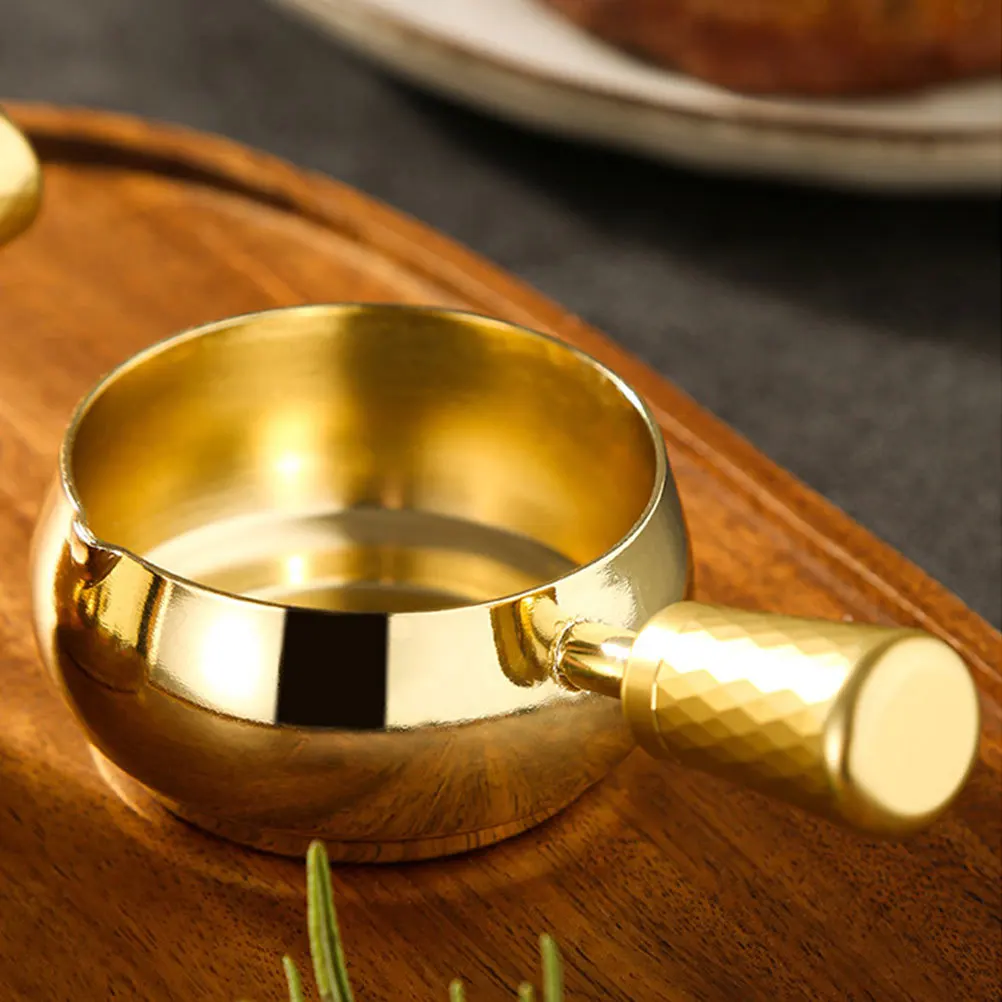 

Stainless Steel Sauce Cup Small Lightweight With Handle Dip Container For Dining Bbq Picnic Kitchen Condiment Holder