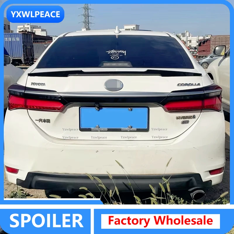 

For Toyota Corolla 2014 2015 2016 2017 2018 ABS Material Unpainted Color M4 Style Rear Trunk Lip Spoiler Body Kit Accessories