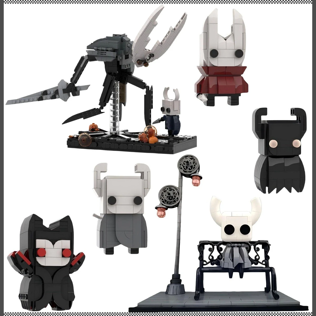 DIY Kinder-Bauklötze Spielzeug MOC Spiel-Actionfiguren Ritter Hohlpuppe Modell Sammlerstück für Erwachsene Geschenk Ornament – Detail 1