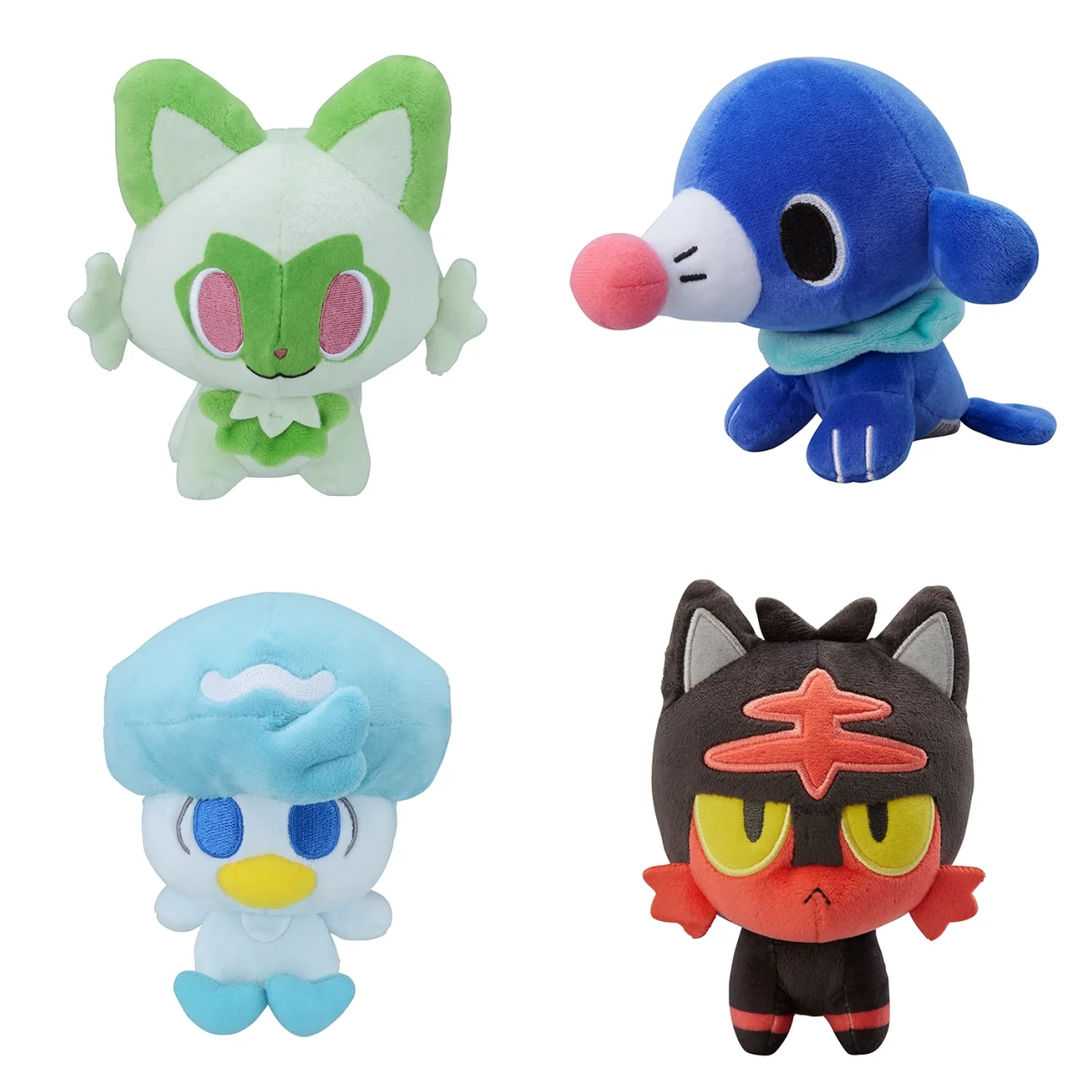 Pokémon Plush Toys: Sobble, Grookey, Scorbunny & Litten Dolls - Soft Stuffed Animals for Kids & Holiday Gifts