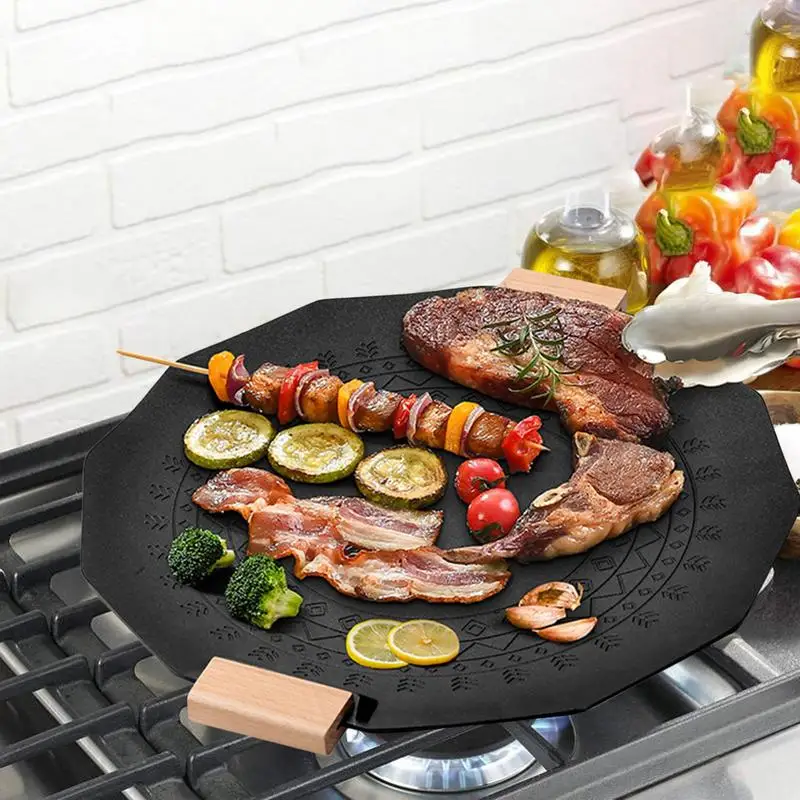 Multi Griddle Pan Multifunctional Frying Pan Nonstick Stove Top Grill Single Burner Stove Tops For Open Fire Camping