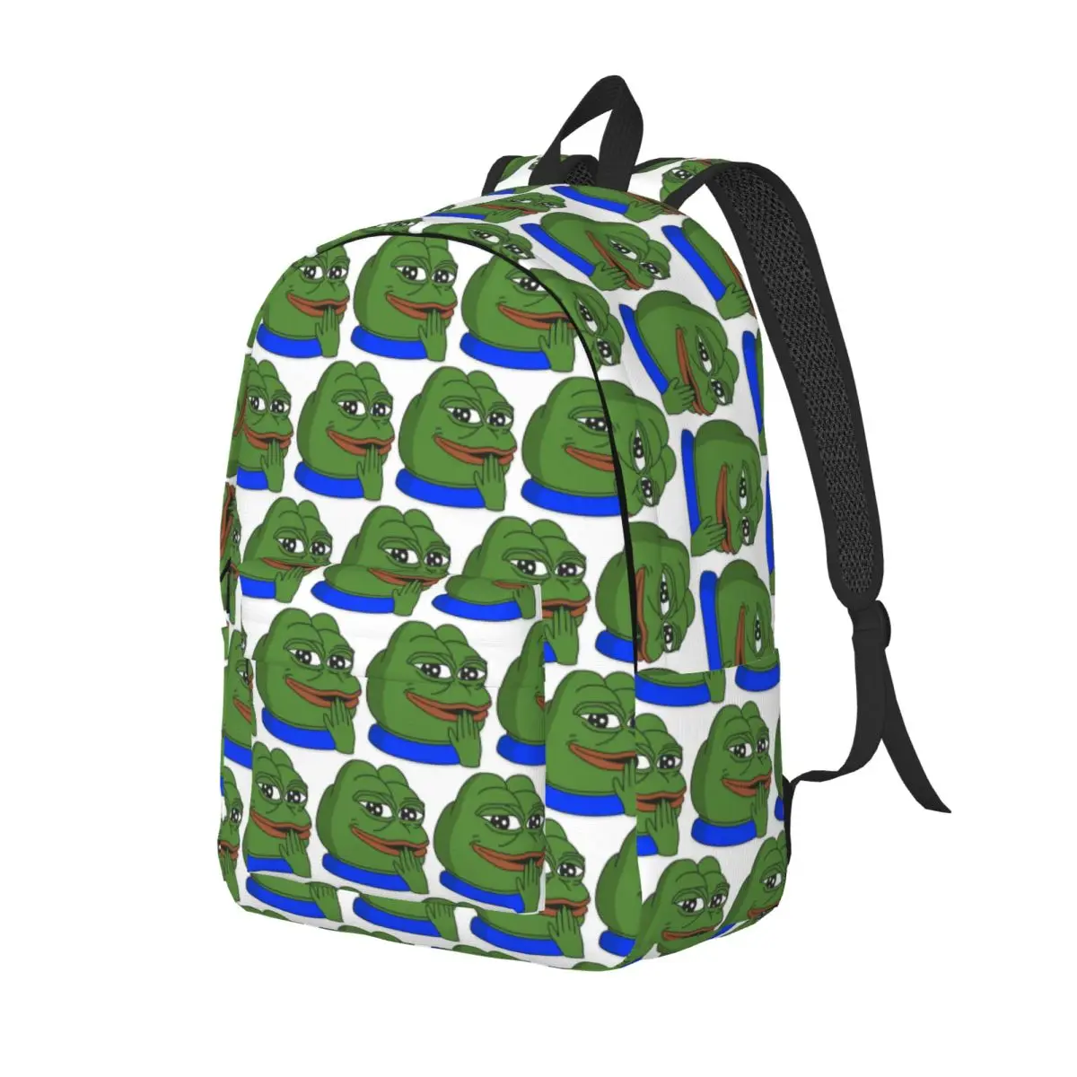 

Dank Hehe Pepe Student Backpack School Bag Hiking Travel Daypack for Men Women Fashion Bookbag Shoulder Bags