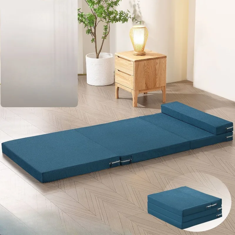 

Simple Mattress Portable Folding Bed Single Sleep Mattresses Foam Thickend Sponge Tatami Office Lunch Break Home Furniture