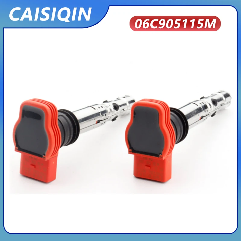 1PCS Ignition Coil Fit 1.8T 3.0 V6 06C905115M 06B905115R For VW Jetta Golf GTI MK4 Passat B5 Beetle Polo A4 A6 A8 TT