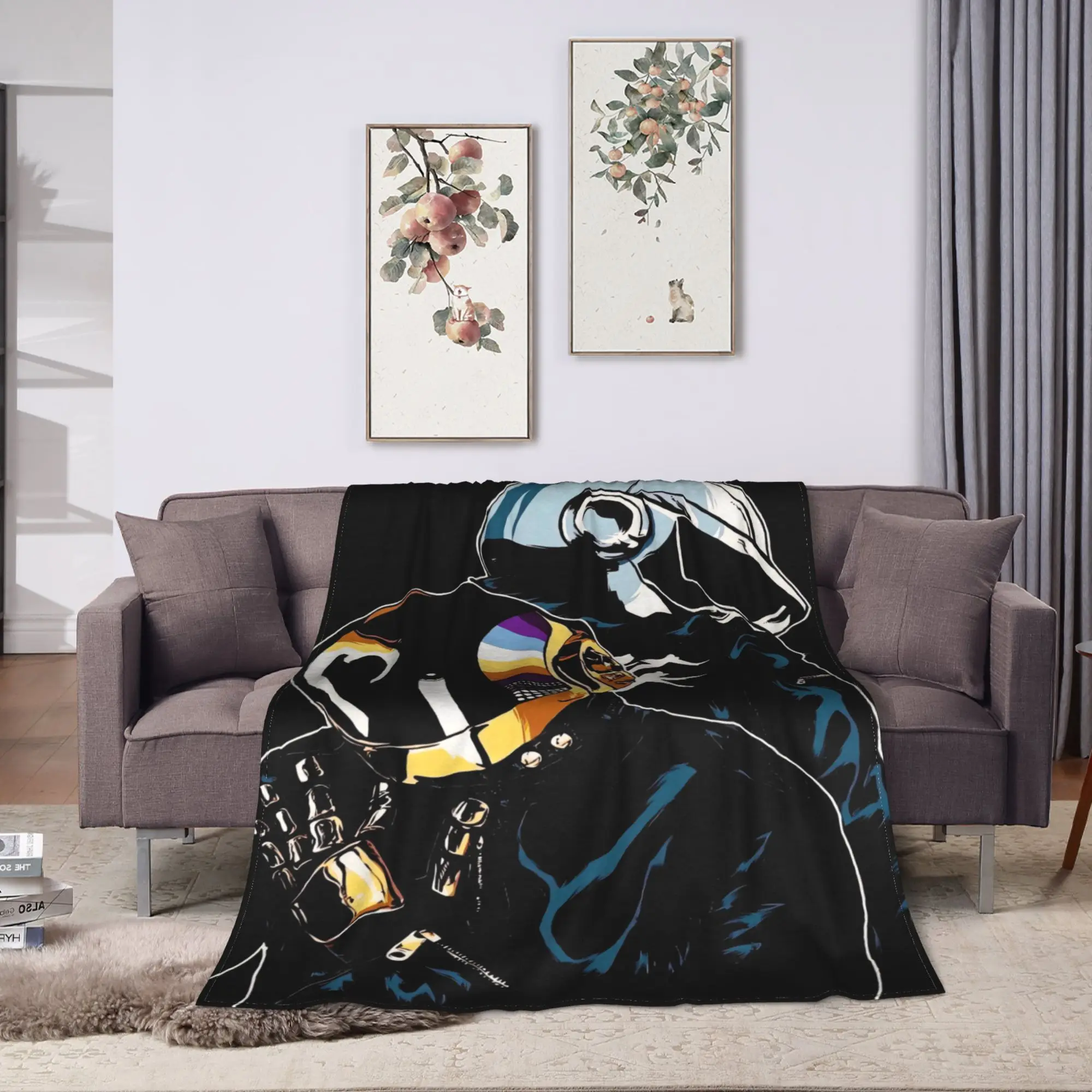 Daft Punk Electronic Music Blanket Quality Soft  Bedding Throws Spring Travel Office Living Room Trend Bedspread