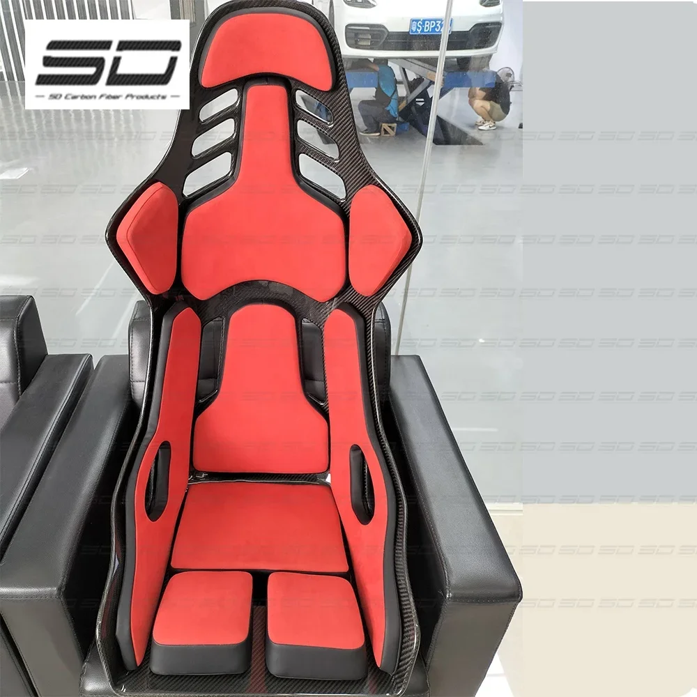 High Quality Dry carbon+alcantara Bucket Seats  Interior Seats   For all model race cars