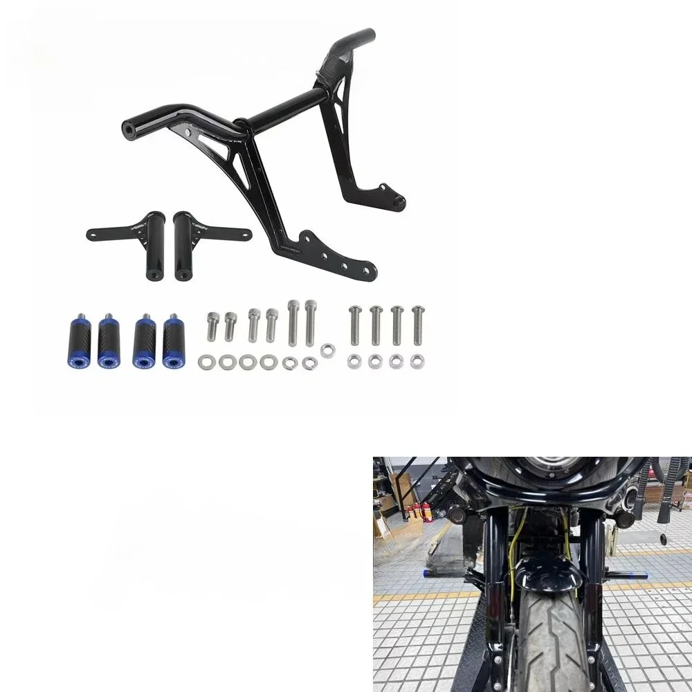 Motorcycle Highway Engine Guard Crash Bar Rear Saddlebag Guards Bumper for Softail Low Rider ST 117 FXLRST 2022 2023 2024