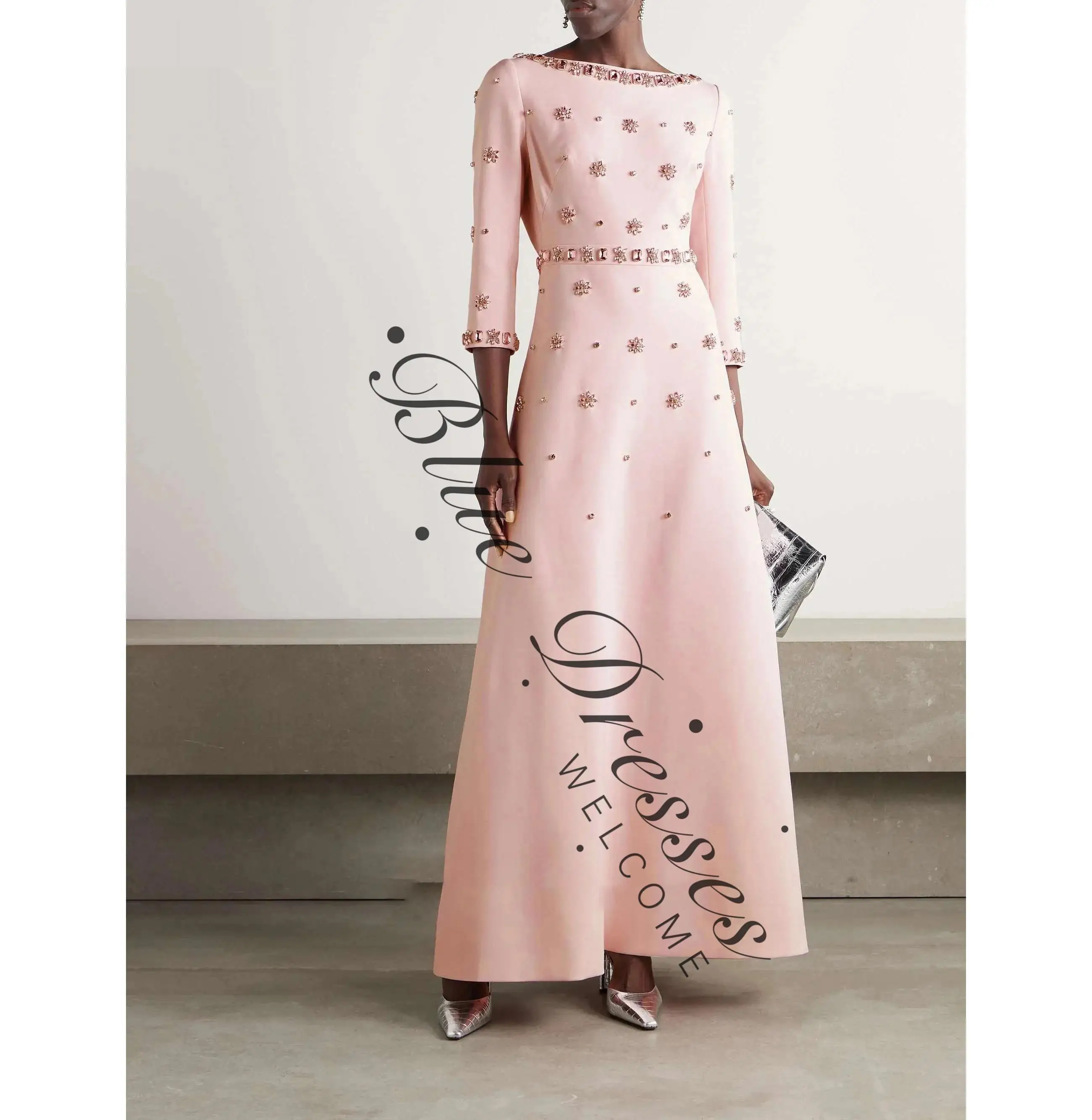 

платья для выпускного вечера по индивидуальному заказу Розовые роскошные вечерние платья на молнии без бретелек длиной до пола Элегантные и красивые женские платья трапециевидной формы