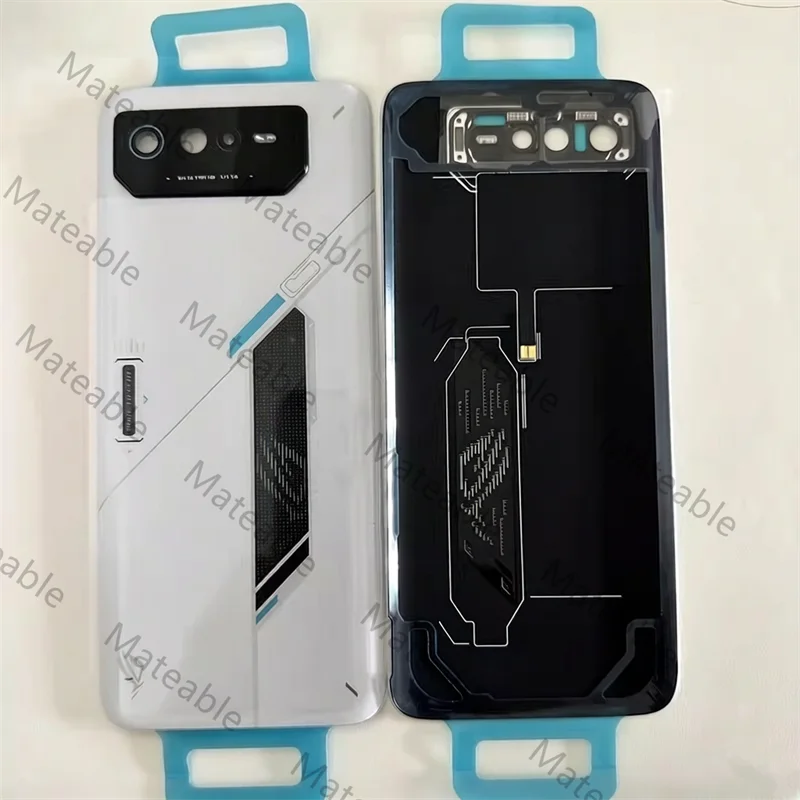 Rog6 6 D Battery Back Cover Housing For Asus ROG Phone 6 6D Repair Phone Replace Door Rear Case + Camera Lens