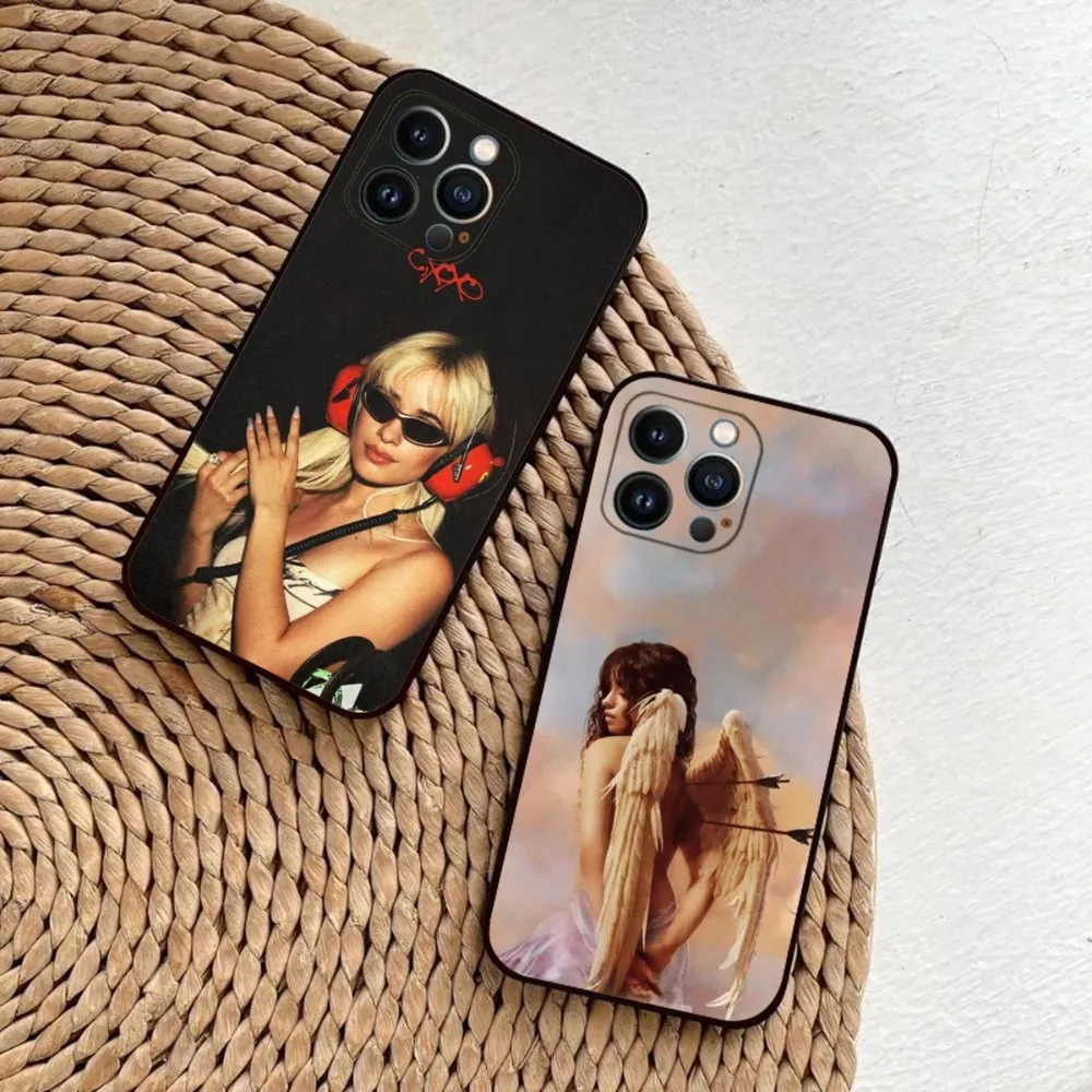 

Camila Cabello Singer Phone Case For iPhone 15,14,13,12,11,Plus,Pro Max,XS,X,XR,SE,Mini,8,7 Soft Silicone Black Cover