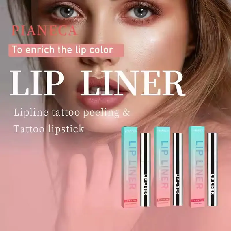 3 Color Plump Lip Gloss Waterproof Long-lasting Sexy Red Liquid Matte Tint Velvet Lip Color Peel Lip Line Tattoo Makeup