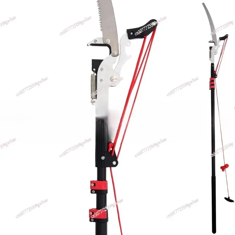 

5.4 meters telescopic rod high branch shears, pruning shears, band saw 7.2 meters extended high-altitude shears
