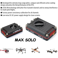 RUSH TANK RUSHFPV MAX SOLO 5.8GHz 2.5W 48CH VTX Video Transmitter with CNC Shell for RC FPV Drone Aircraft Fixed-wing Model