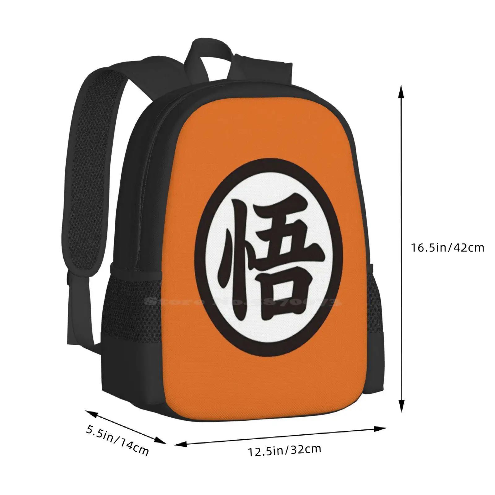 Turtle Gi Logo Pattern Design Bagpack School Bags Z Master Roshi Minimalist Anime Krillin Logo Super Gt Yamcha