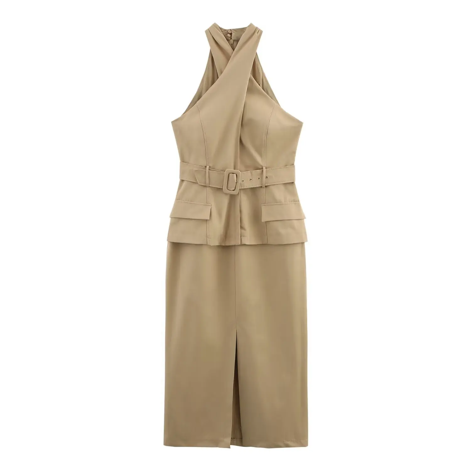 Abiti da donna Cintura Abito lungo Donna Estate Office Lady Abiti midi 2025 Donna Streetwear Abiti da festa eleganti casual