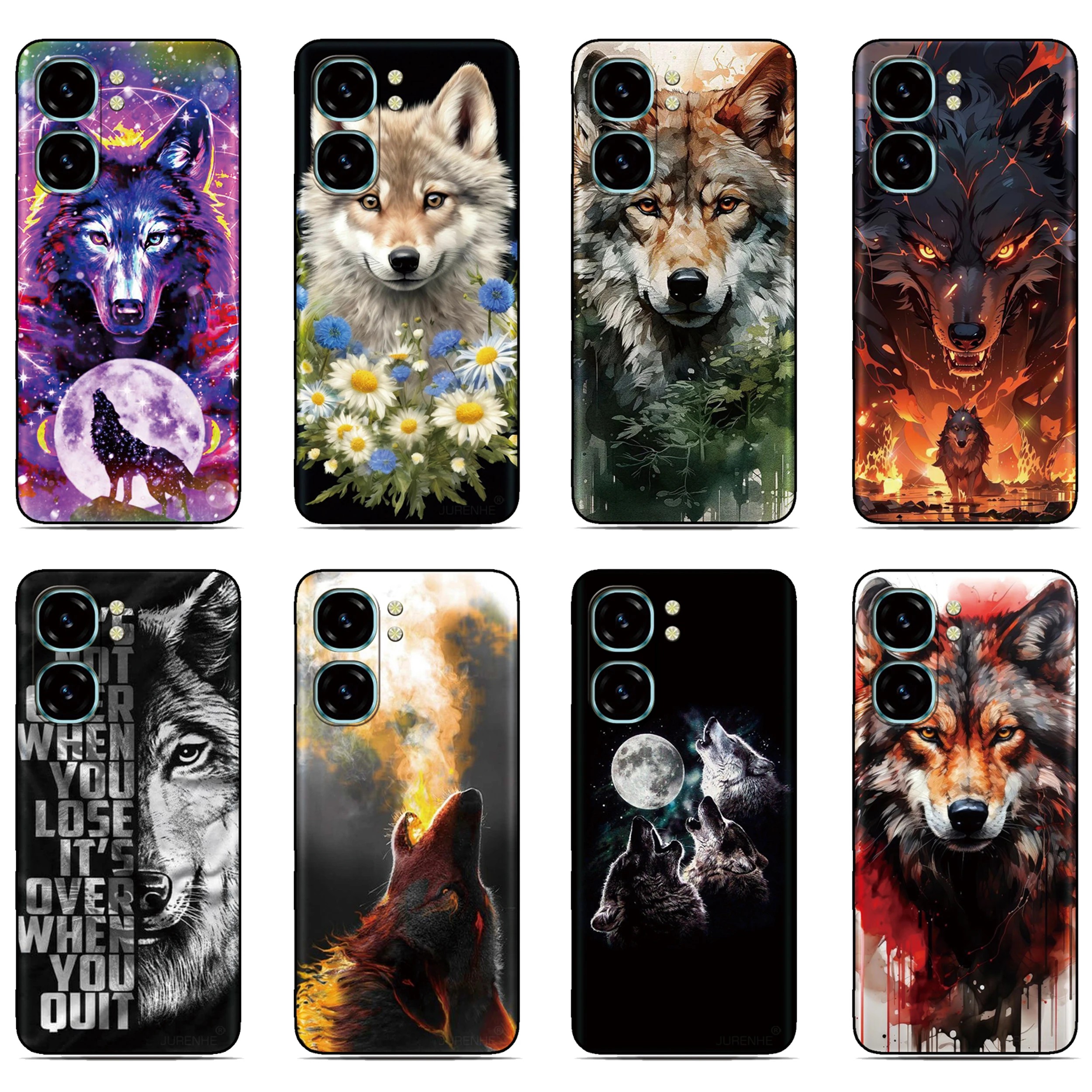 Picture Wolf Case For Doogee Note 56X 56 59 58 N55 Plus N60 N50s N50 Pro Nothing CMF Phone 1 2 2a One Two 3a Lite Back Cover