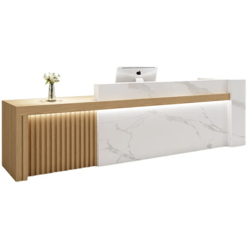 Meja Kasir Resepsionis Toko Pakaian Vintage, Meja Kasir Lembaga Pelatihan, Perabot Resepsionis JT40C