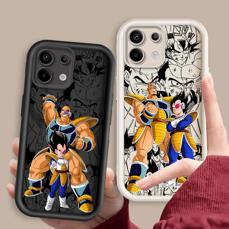 

Dragon Ball Vegeta Nappa For Xiaomi Mi Poco X3 X4 X5 X6 M4 M5 M5s M6 F4 F5 F6 Pro GT Plus 5G Eye Ladder Phone Case