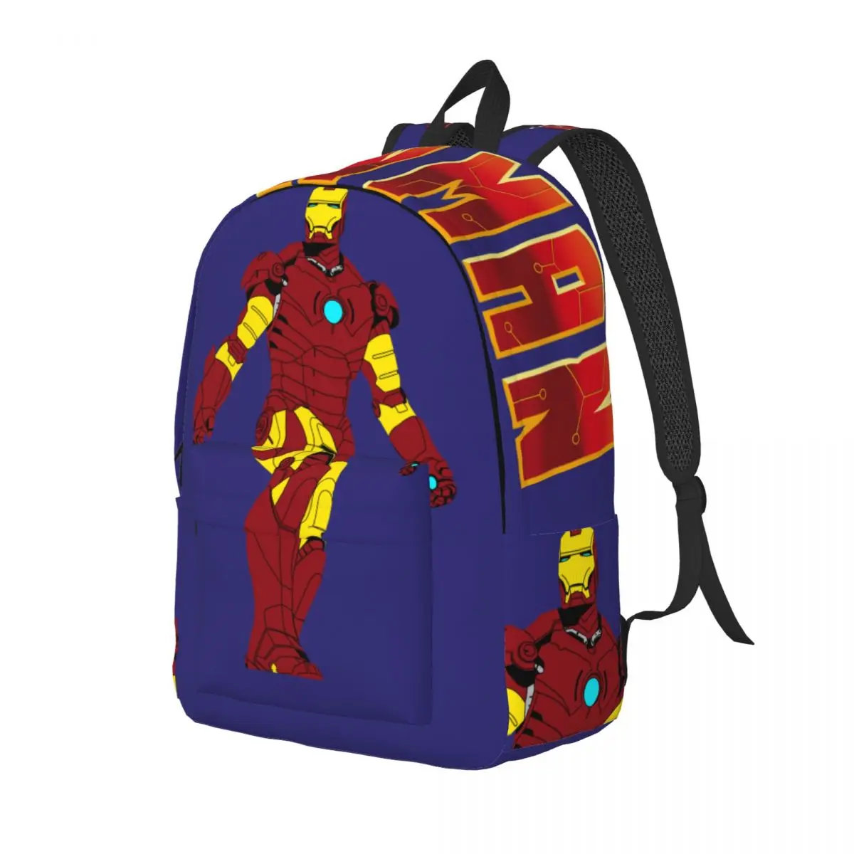 Kawaii Run Knapsack Picnic Sturdy Shoulder Marvel Iron Man Teen Girl Boy Men Women Adult Backpack Birthday