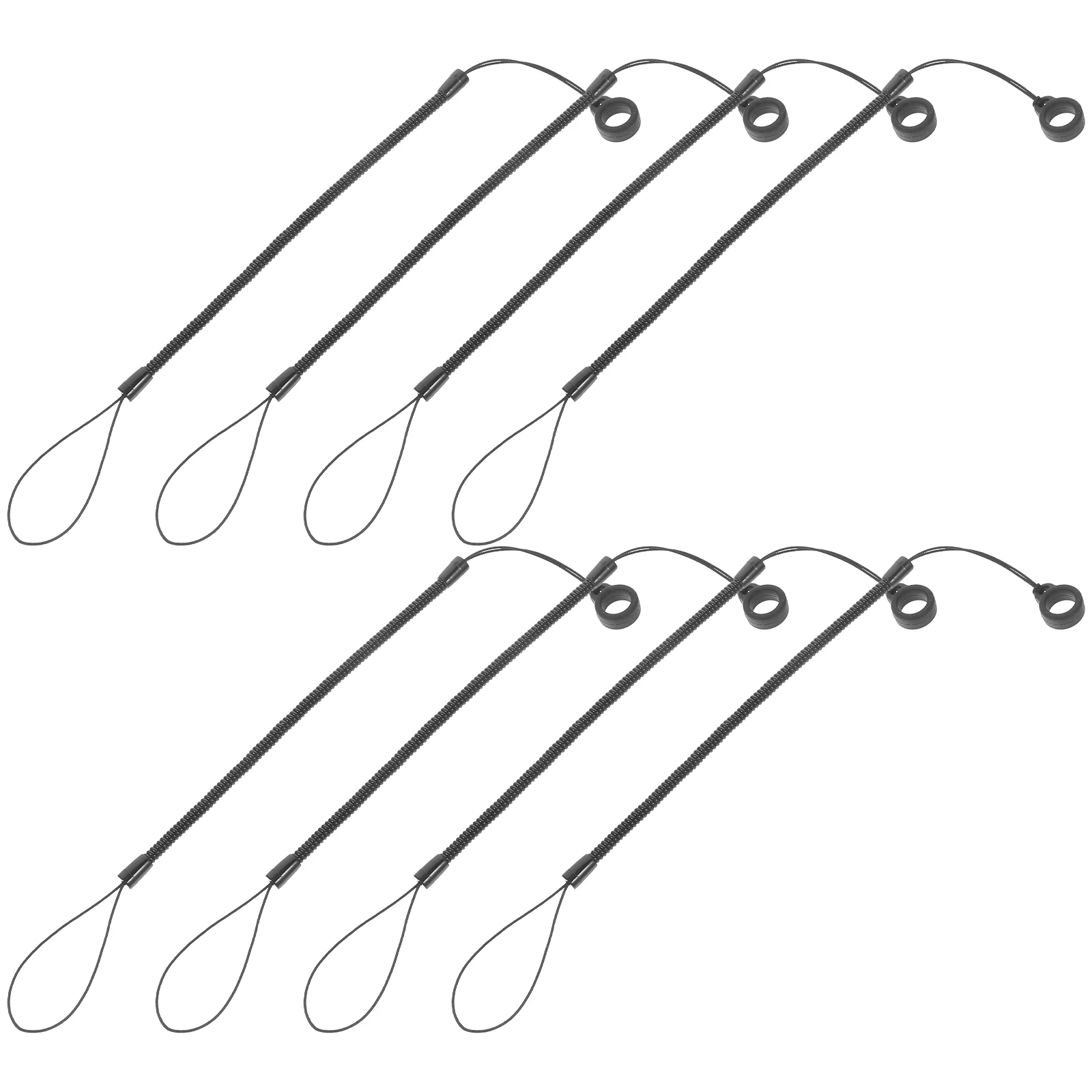 

8pcs Stylus Pen Anti Lost Lanyard Spring Rope Retractable Cord Wrist Strap Plastic Secure Safe Tablet Handwriting Pen