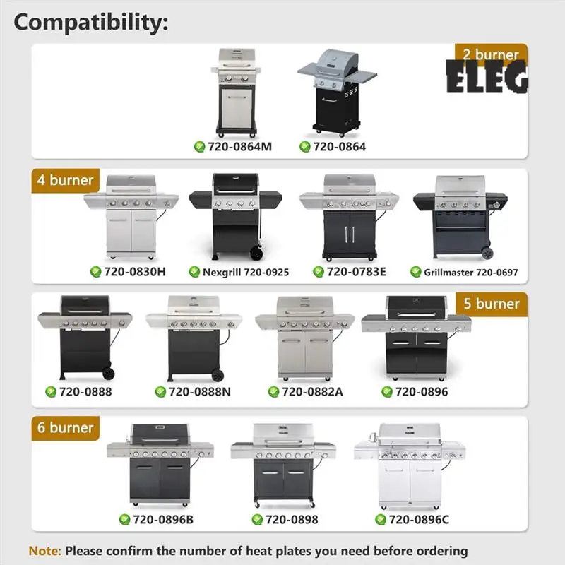 ELEG-Grill Hot Plate, Flame Mash Stainless Steel Grill Heating Tent For Nexgrill 720-0888