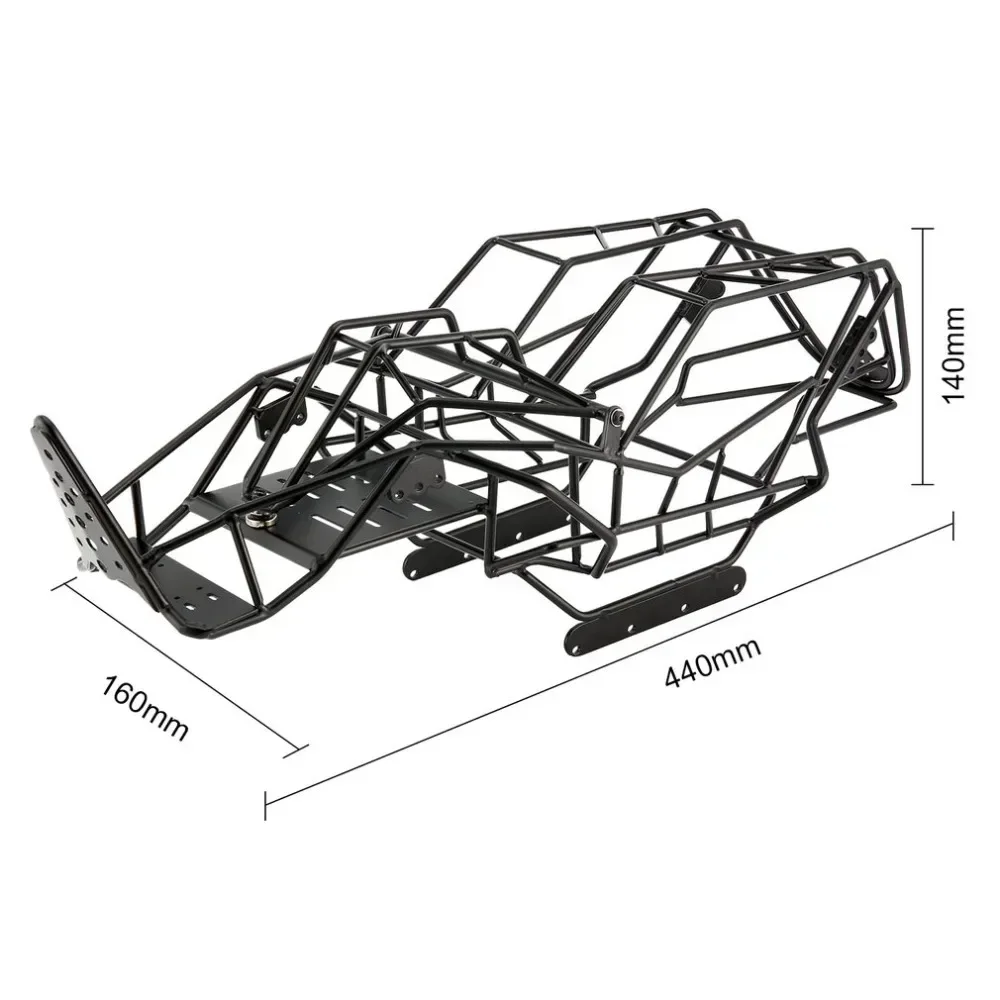 Axial-Wraith 90018 1/10 스틸 롤 케이지 섀시 프레임 세트, RC 크롤러 자동차 액세서리, RC 부품