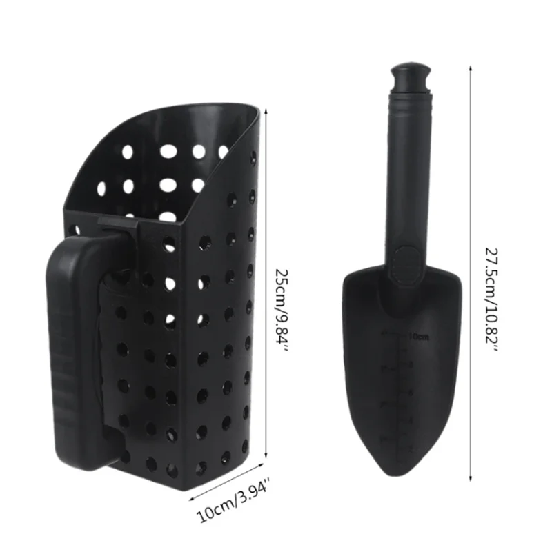 Professional Metal Detector Sand Scoop and Shovel Set Treasure Digging Tool for Underground Metal Treasure Detecting