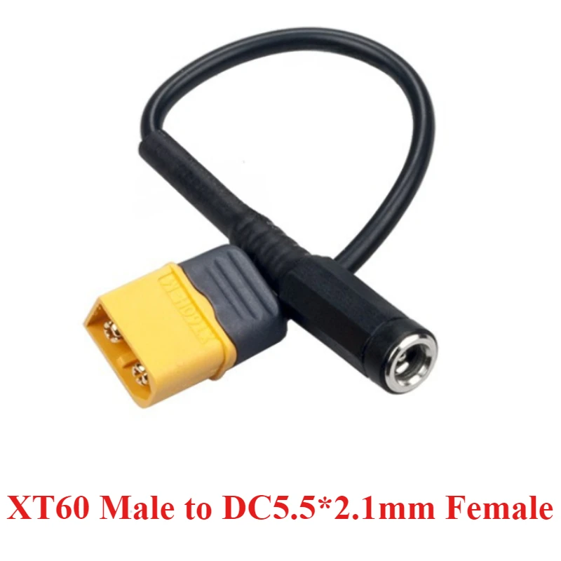 

XT60/XT30/T Plug Male Female to DC 5.5*2.1mm Female head Connector Battery Charging Adapter Cable Converting Wire for RC Battery