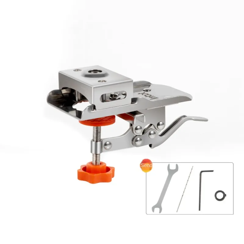 

Stainless Steel Hinge Positioning Punch with Quick Clip Limit Hinge Bit Custom Bracket