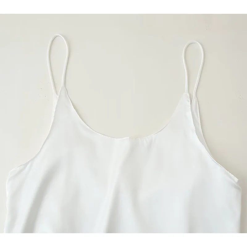 2025 mulheres verão vestidos longos sem mangas sem costas dupla camada cor sólida suspender cetim sexy vestidos femininos