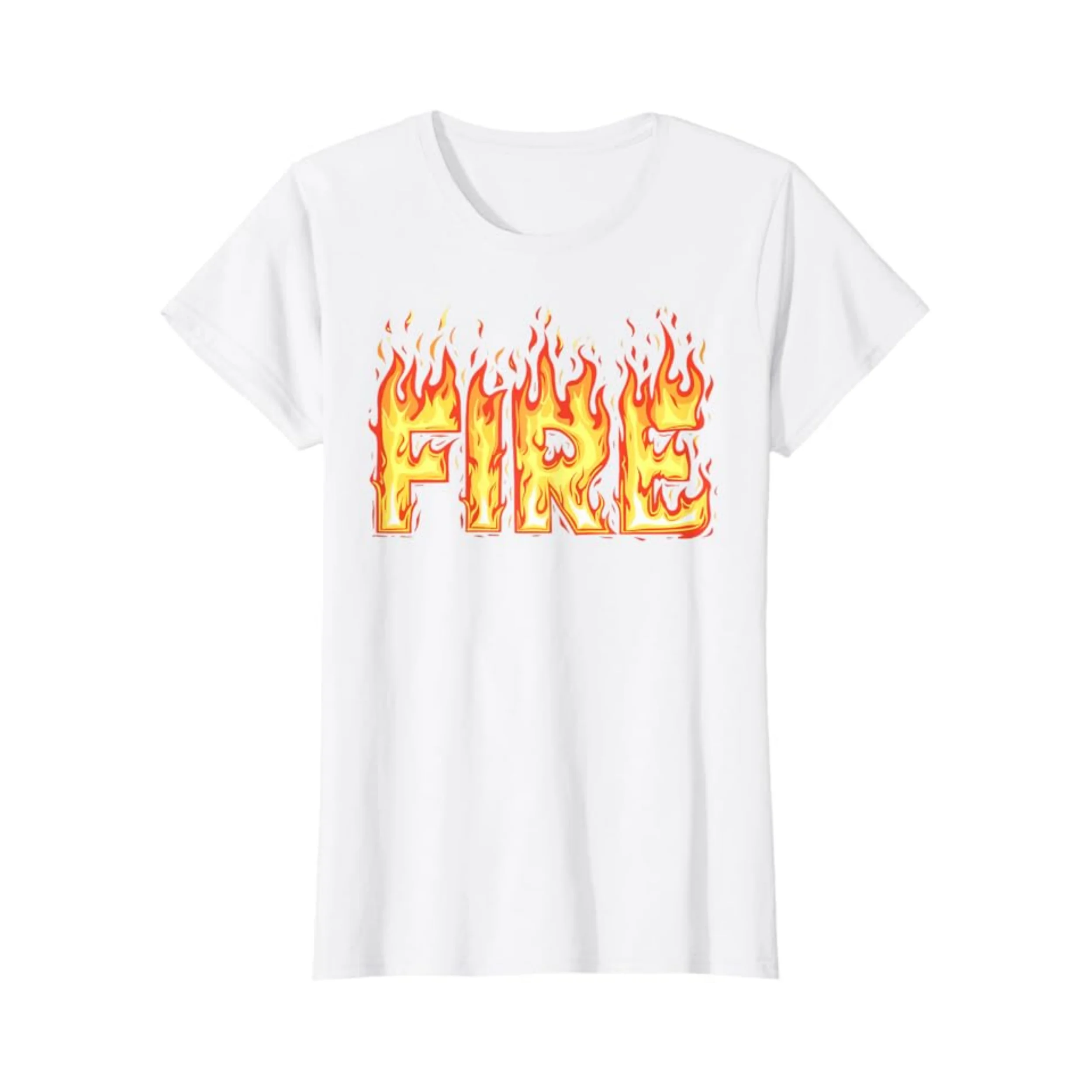 Fire Flame Shirt Adult Kids Men Women Fire And Ice Costume T-Shirt 100% Cotton New T-Shirt Short Sleeve Fall Tee Top 01232