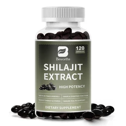 Beworths оригинальные гималайские 100% чистые органические капсулы Shilajit 200 мг, богатые в первозах и минералах, женский гормон, баланс, мужское здоровье