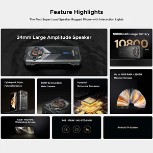 Doogee S Punk Smartphone Robust 16 GB (6 + 10) 256 GB LED -Licht 6.58 12 Hauptverkäufe Dodge Celular - №4