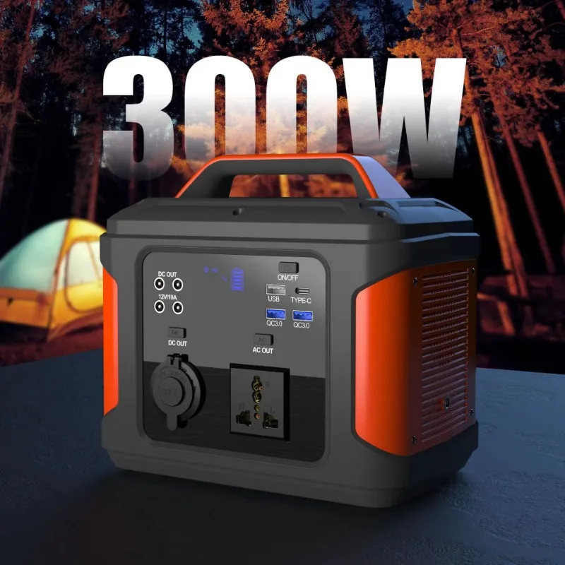 300W Portable Power Station 110V/220V 2500mah solar generetor LiFePO4 Outdoor Emergency Mobile Power Bank For Home Camping