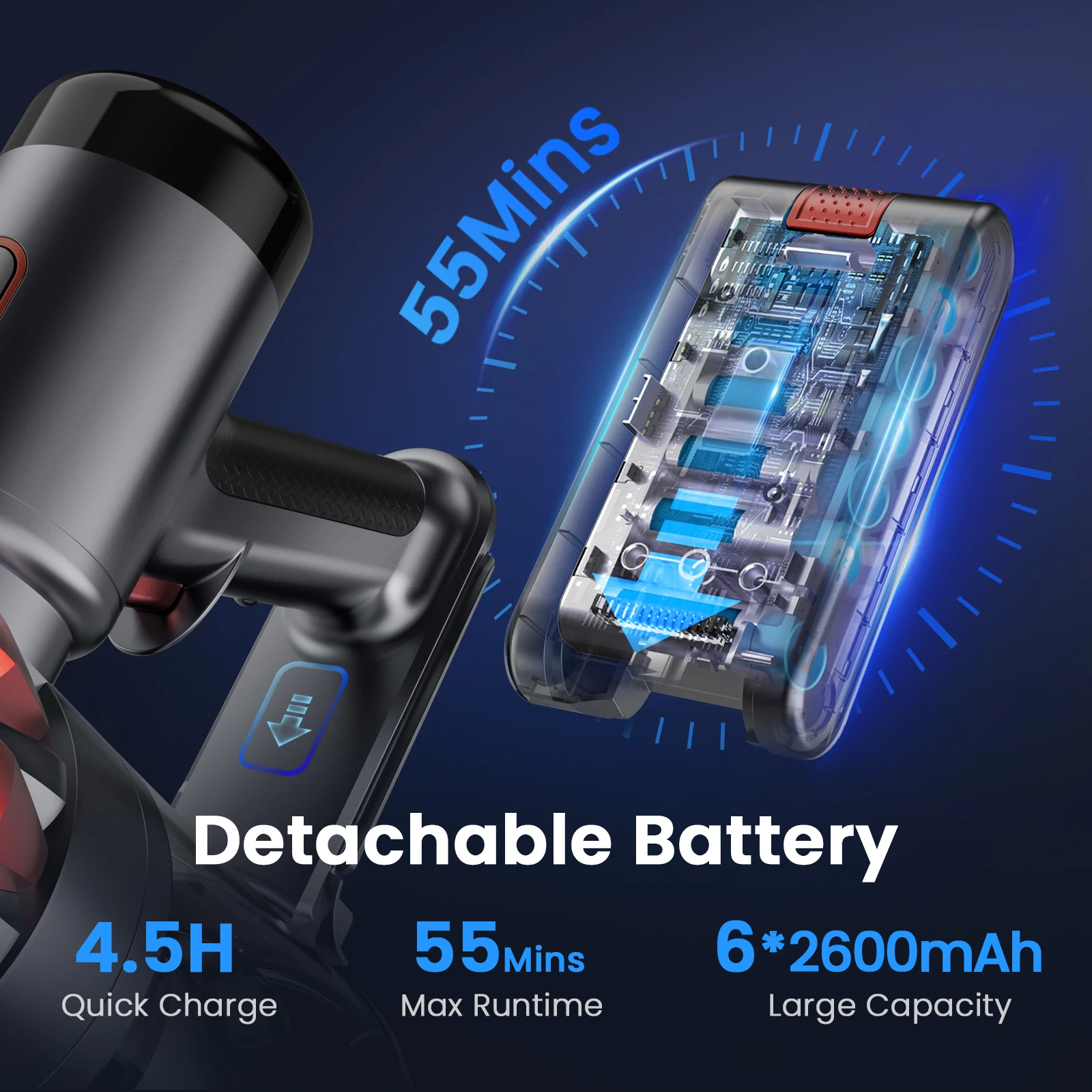 UMLO S3 Cordless Hardwood Floors Cleaner, Lightweight Vacuum Cleaners for Multi-Surface Cleaning with Smart Control System