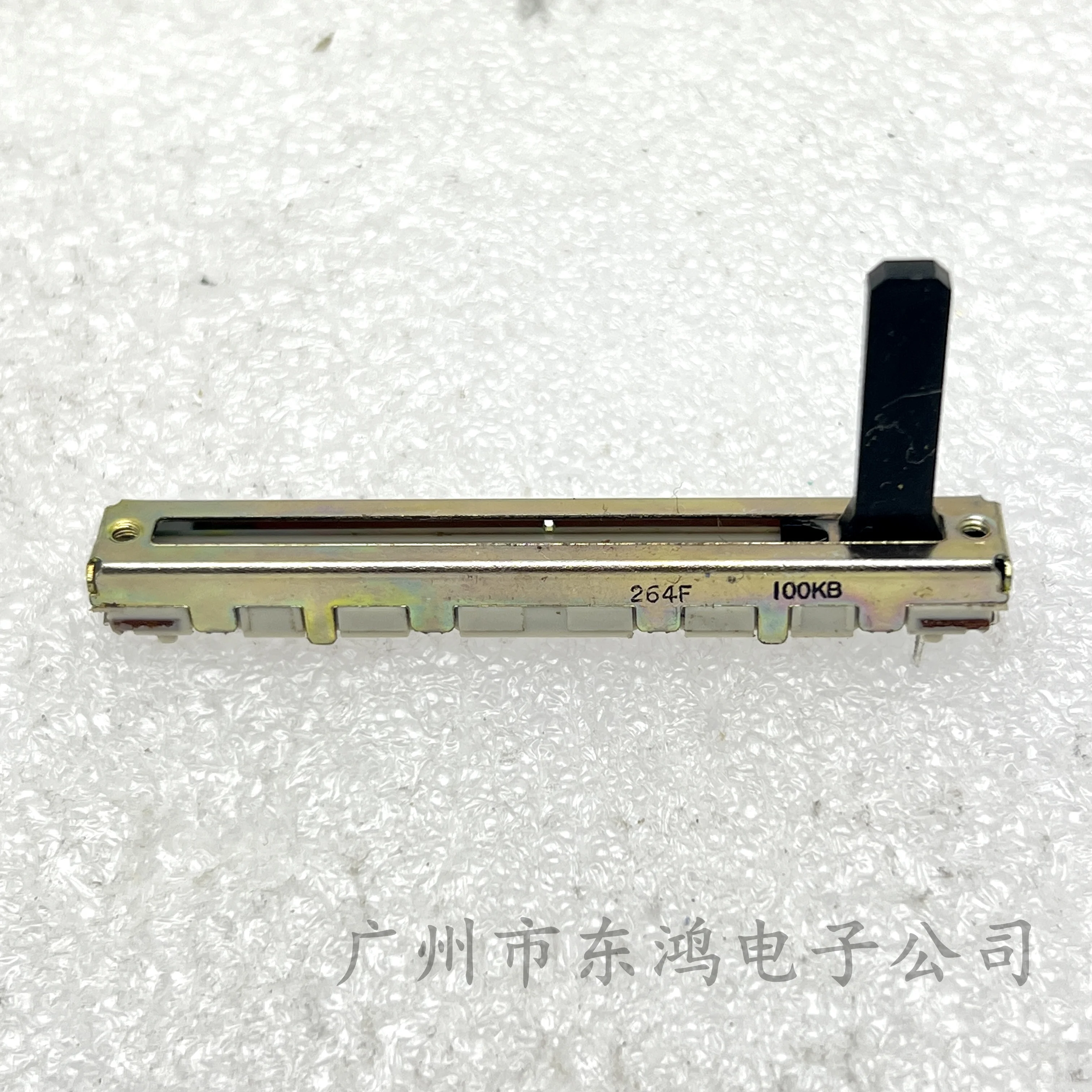 1 PCS 60MM straight slide potentiometer with 3 pins B100K shaft length 20MM with midpoint positioning