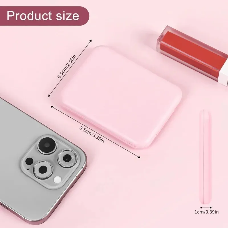 ポータブルLEDメイクアップミラー - 両面1倍/3倍拡大、照明付きトラベルバニティミラー、プラスチックフレーム