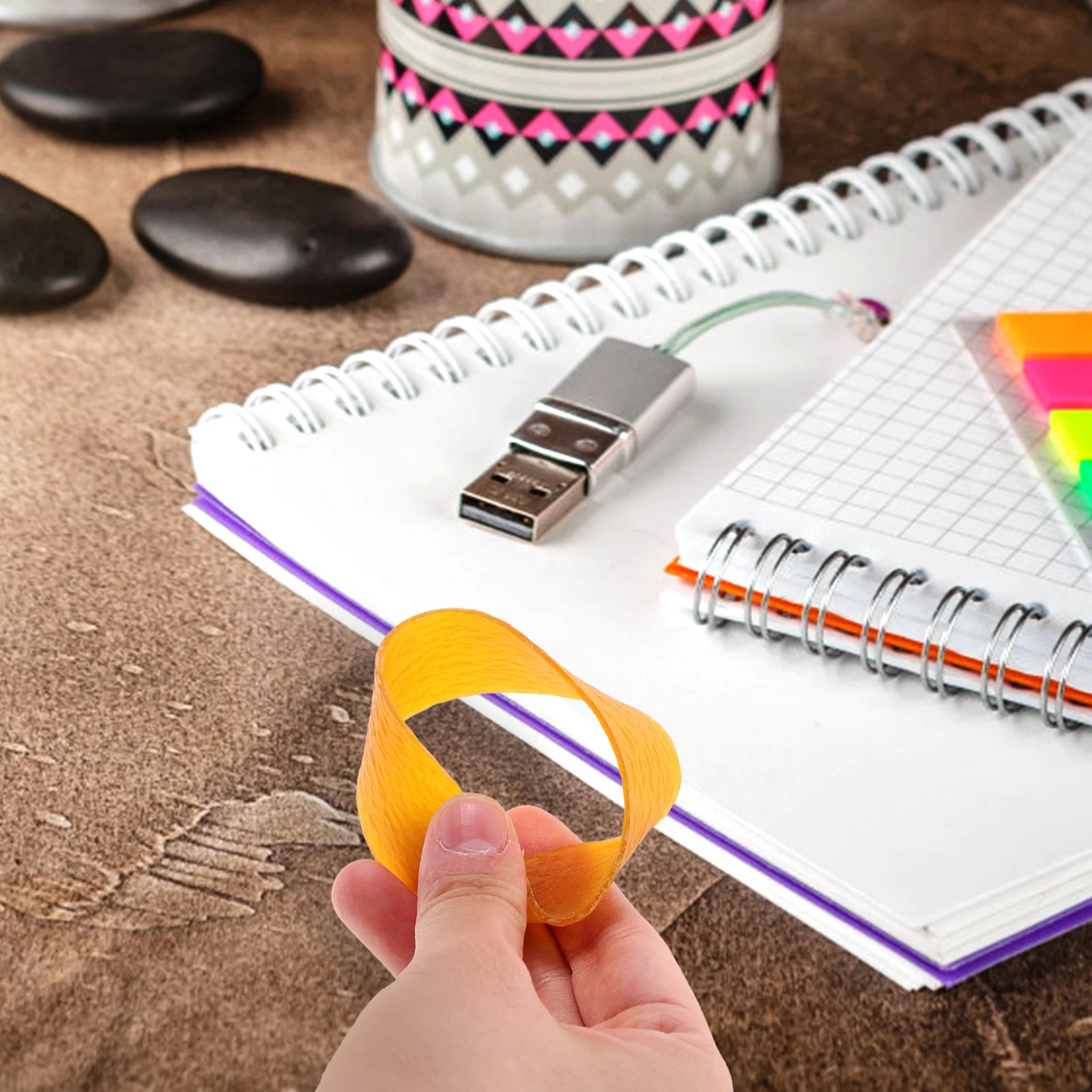 

1Set Thick Heavy Duty Rubber Bands Wide Elastic Bands for Office Home Binding Bulk Practical Fastening Rubber Band Kit