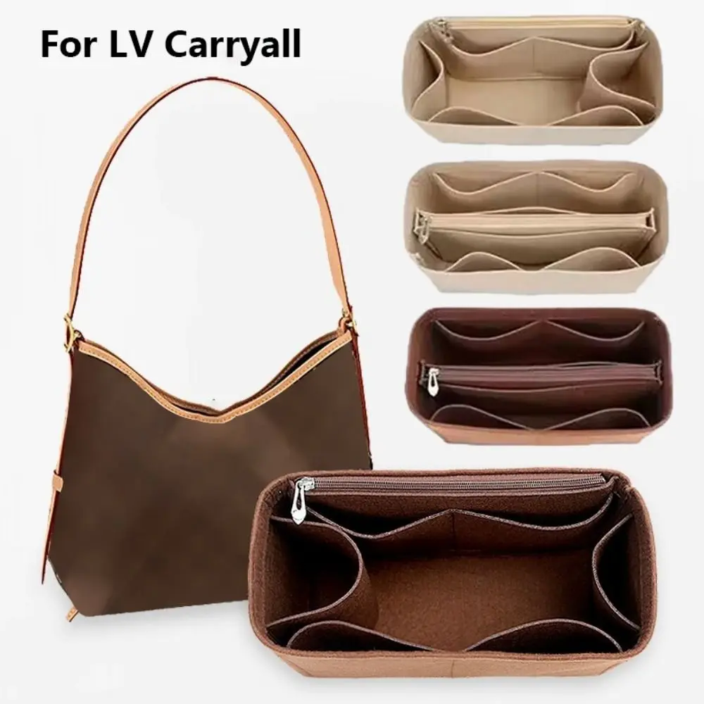 Simple Felt Handbag Insert Bag Bag Support Multi-Pocket Internal Bag Large Capacity Portable Purse Liner for LV Carryall