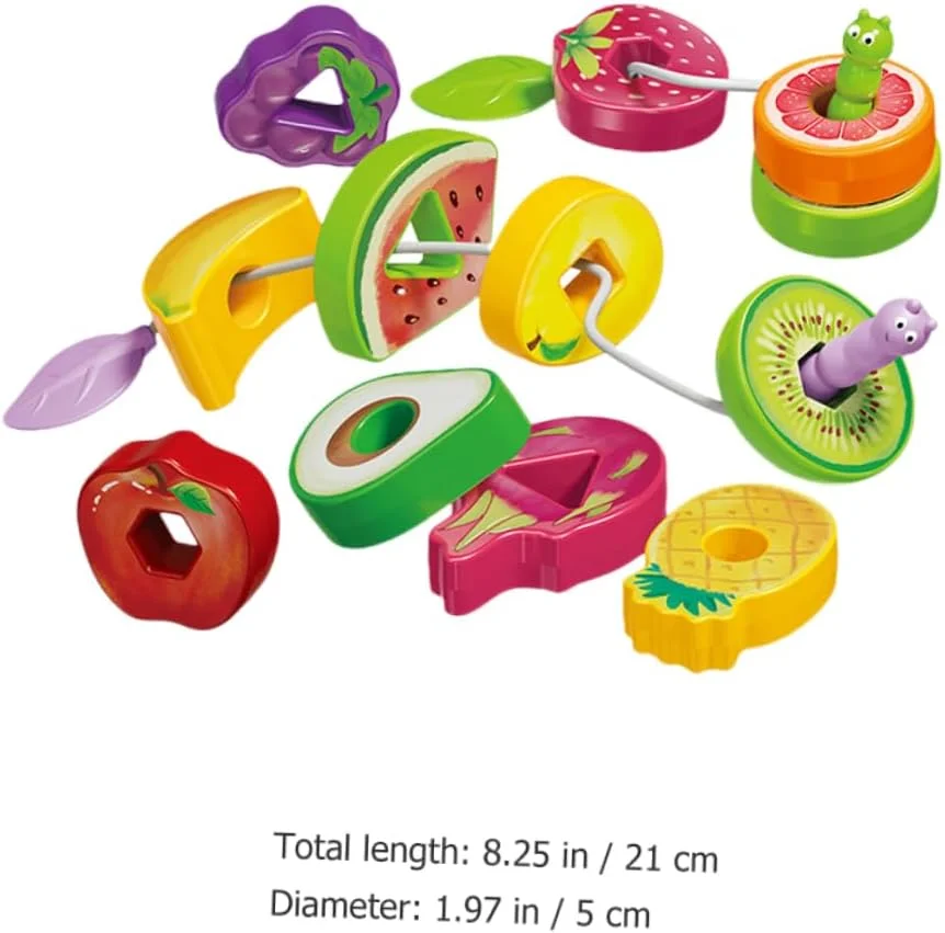 لعبة سلسلة تصميم الفواكه والخضروات (صندوق واحد)، لعبة التعليم المبكر للأطفال، لعبة التعرف على الشكل والألوان، الشكل التعليمي #6