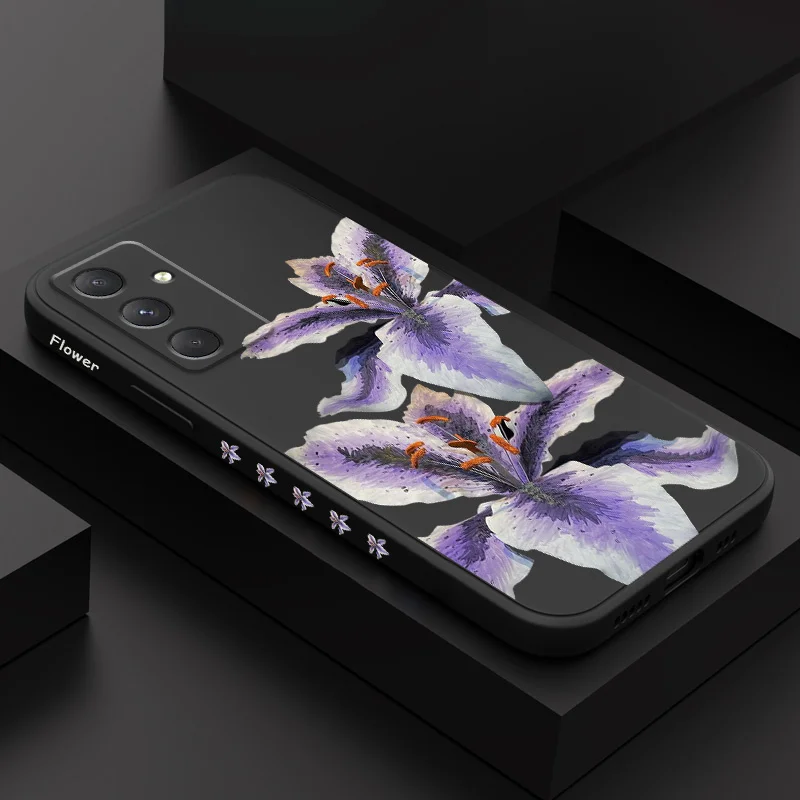 

Hand Painted Lily Phone Case For Samsung Galaxy A17 A07 A56 A36 A26 A16 A06 A55 A35 A25 A15 A05 A54 A34 A24 A14 A04 4G 5G Cover