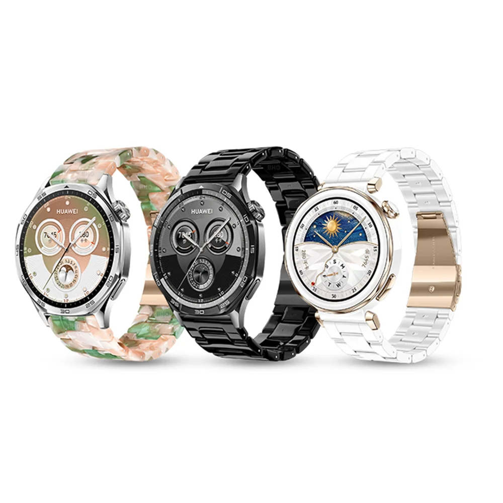 18 مللي متر 20 مللي متر 22 مللي متر ثلاثة حبات الراتنج حزام عالمي لساعة هواوي GT4 GT3 GT2