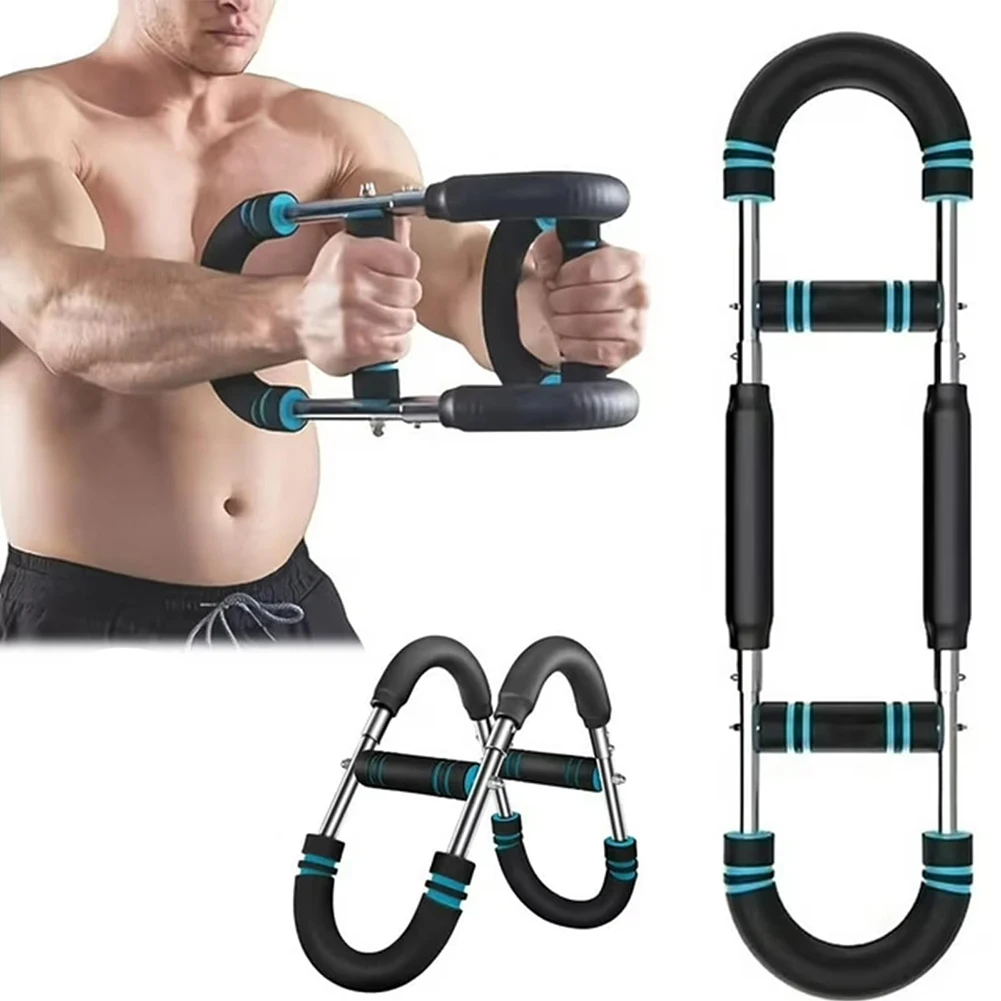

Chest Expander with Foam Handle Shoulder Muscle Training Equipment Twister Arm Exerciser for Indoor Outdoor Fitness Equipment