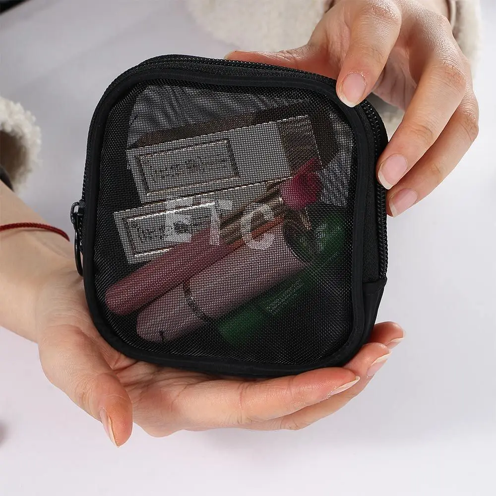 Travel Multi-function Mesh Fashion Digital Storage Bag Cosmetic Pouch Organizer Makeup Bag