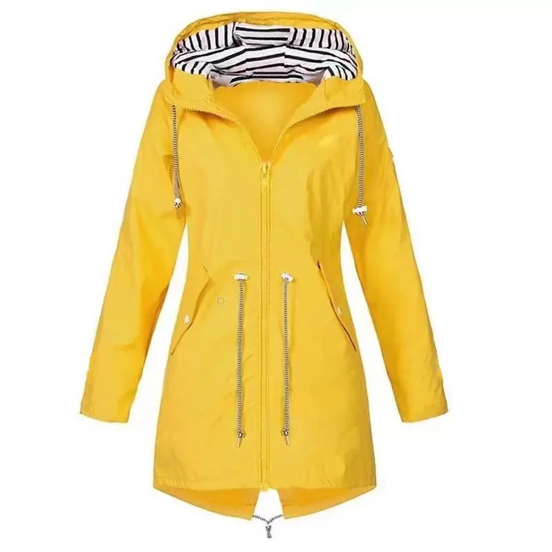 Customized Women Outdoor Jacket Casual Loose Hooded Windproof Windbreaker Climbing Jackets Coat for All Seasons