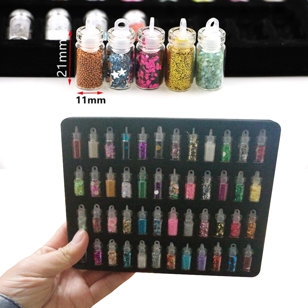 48가지 패턴 네일 아트 DIY 세트 매니큐어 장식 바텀 드릴 플랫 드릴 페어리 펄 네일 액세서리 간편 적용 내추럴